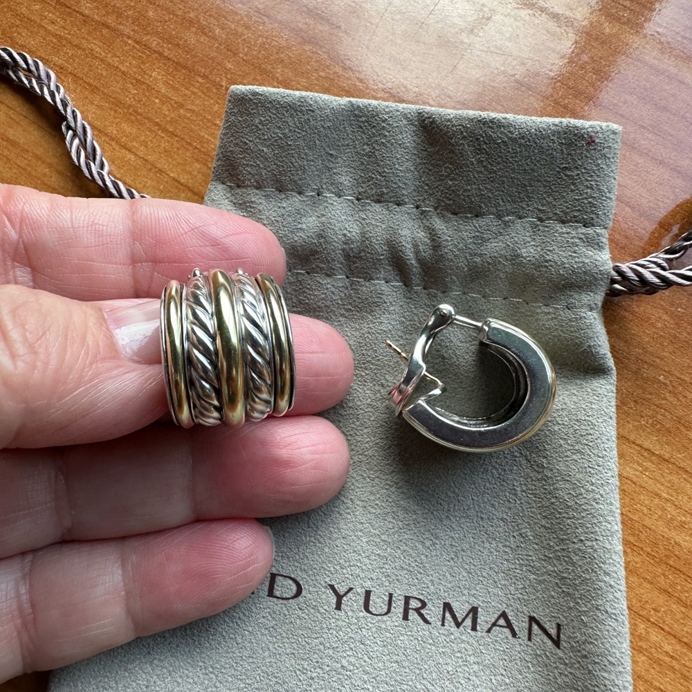 Vintage David Yurman Huggie earrings
